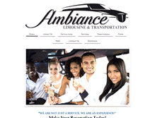 Tablet Screenshot of ambiancelimo.com